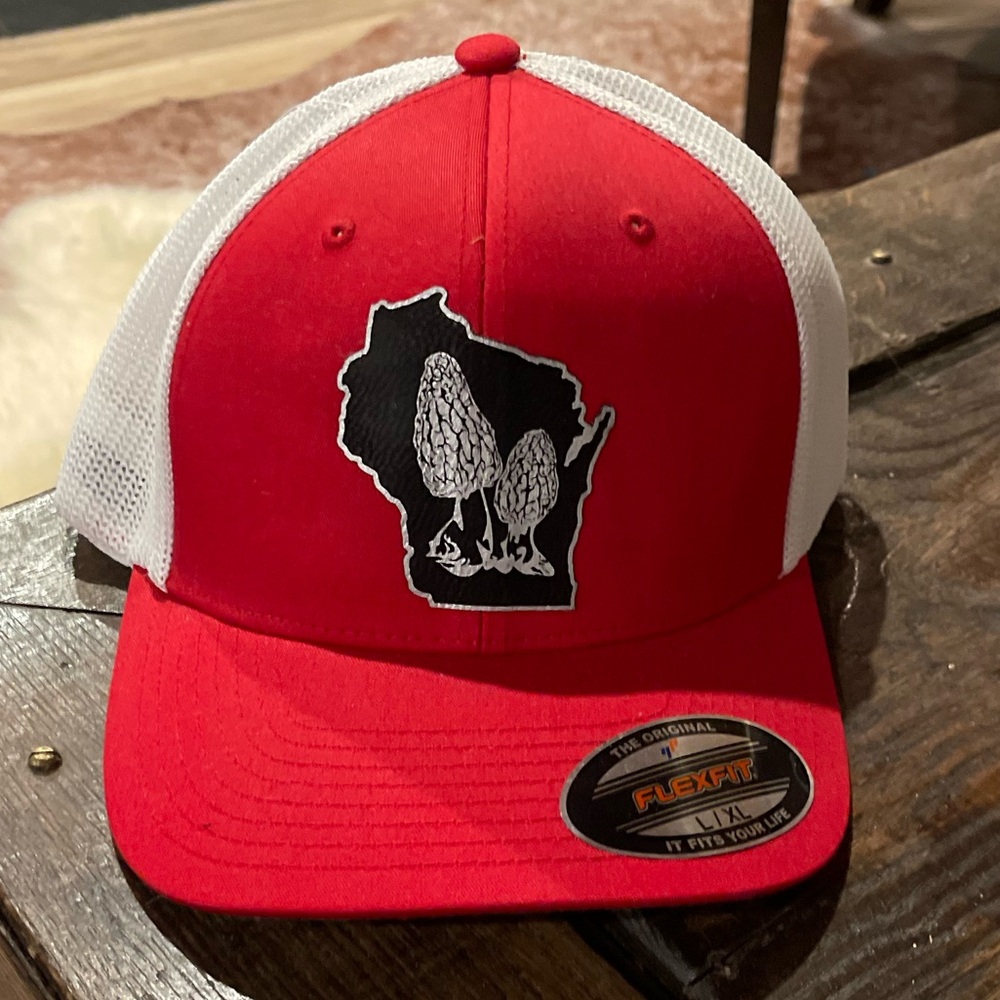 Port Authority Red Wisconsin Morel Hat